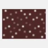 Bescheidenes Weiß, spielerisch und willkürlich ver Geschenkpapier Set (Vorderseite)