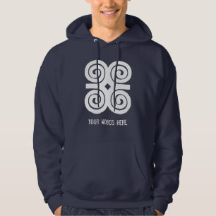Bescheidenheit Adinkra Symbol Dwennimmen Stärken-  Hoodie