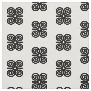 Bescheidenheit Adinkra Symbol Dwennimmen Stärken- Stoff