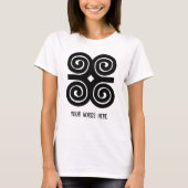 Bescheidenheit Adinkra Symbol Dwennimmen Stärken-| T-Shirt (Vorderseite)