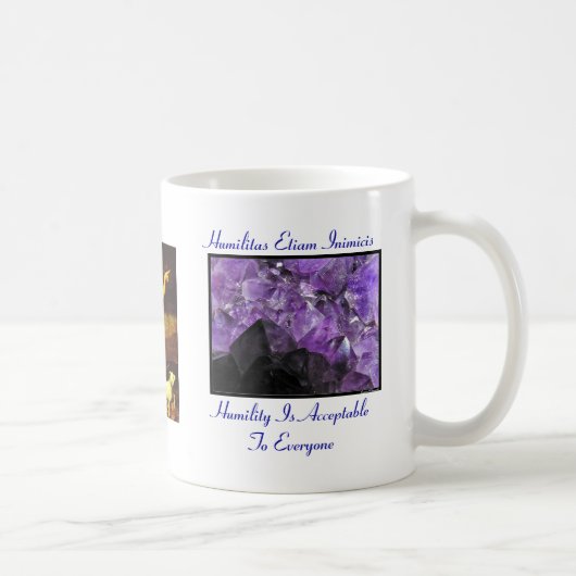 Bescheidenheit mit Amethyst - Tasse - Gemeinde (Rechts)