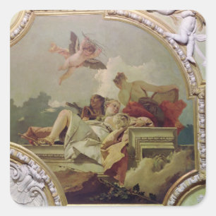 Bescheidenheit, Nachsicht und Wahrheit Quadratischer Aufkleber