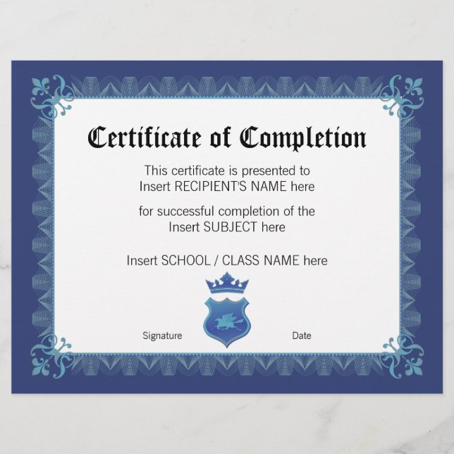 BESCHEINIGUNG (Vorderseite)