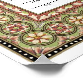 Bescheinigung der Islamischen Grenze Nikkah Poster (Ecke)