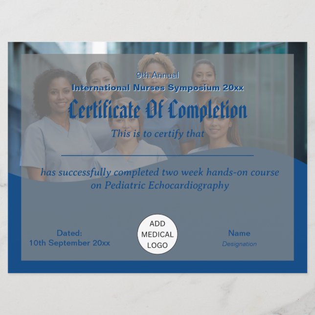 Bescheinigung der medizinischen Konferenz für Kran (Vorderseite)