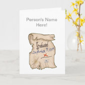 Bescheinigung des Abschlusses der Piratenschule Karte (Gelbe Blume)