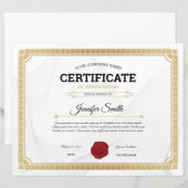 Bescheinigung des Bewertungsbogens (Vorne/Hinten)