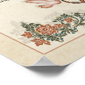 Bescheinigung Hochzeit-Ehe-(Zierwahre) Poster (Ecke)