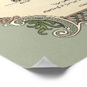 Bescheinigung Hochzeit-Ehe-(Zierwahre) Poster (Ecke)