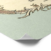 Bescheinigung Hochzeit-Ehe-(Zierwahre) Poster (Ecke)