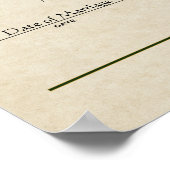 Bescheinigung Hochzeit-Ehe-(Zierwahre) Poster (Ecke)