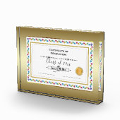 Bescheinigung über den Abschluss Fotoblock (Rechts)