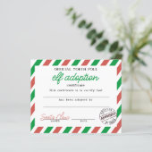 Bescheinigung über die Adoption von Elf, unterzeic (Stehend Vorderseite)