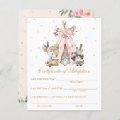 Bescheinigung über die Adoption von Stamm-Woodland (Vorne/Hinten)