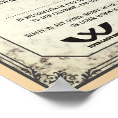 Bescheinigung über die Anerkennung der Mitarbeiter Poster (Ecke)