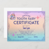 Bescheinigung über die Auslieferung der ersten Zah (Vorne/Hinten)