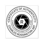 Bescheinigung über die Echtheit der Kamera URL in Permastempel (Design)