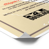 Bescheinigung über die Wertschätzung der Poststell Poster (Ecke)