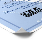 Bescheinigung über die Wertschätzung der Poststell Poster (Ecke)