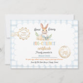 Bescheinigung über Personalisierte Ostereier Einladung (Vorderseite)