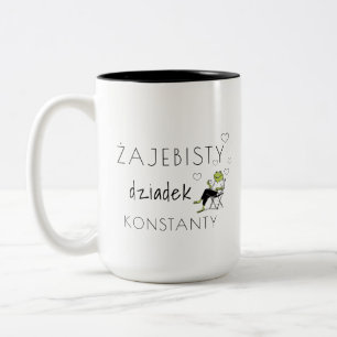 Beschissener Opa Personalisierter Becher   Lustig  Zweifarbige Tasse