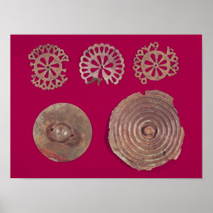 Beschläge aus einem Streitwagen Poster