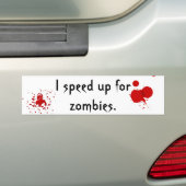 Beschleunigen Sie für Zombies Autoaufkleber (Auf Auto)
