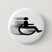 Beschleunigenrollstuhl-Knopf Button (Vorderseite)