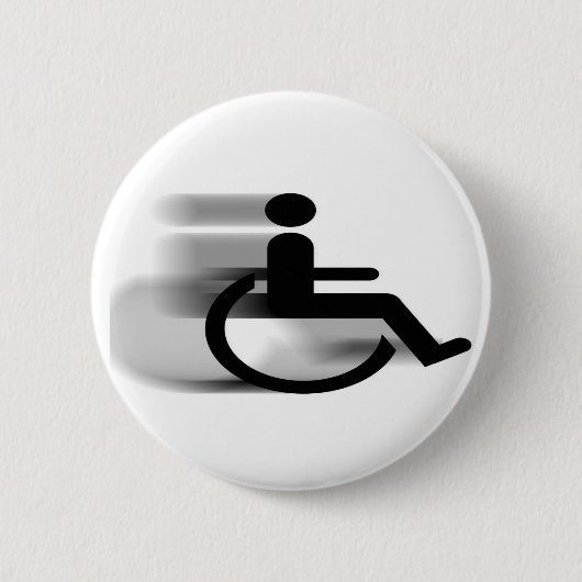 Beschleunigenrollstuhl-Knopf Button (Vorderseite)