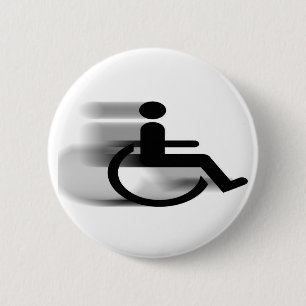 Beschleunigenrollstuhl-Knopf Button