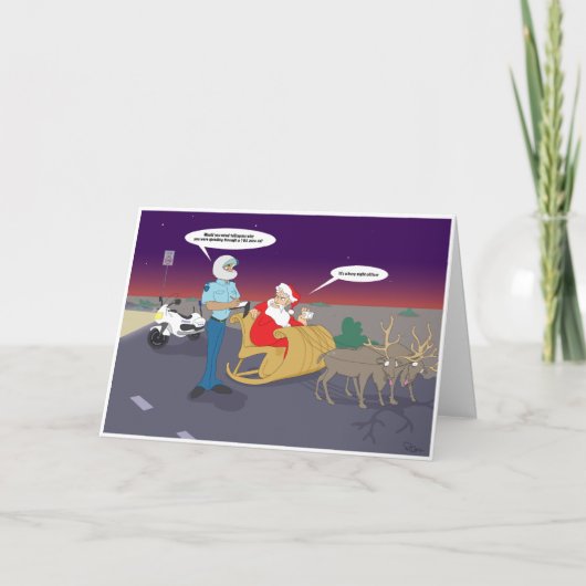 Beschleunigensankt Feiertagskarte (Vorderseite)