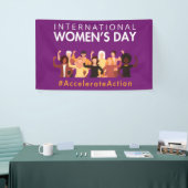Beschleunigte Aktion Internationaler Frauentag 202 Banner (Messeveranstaltung)