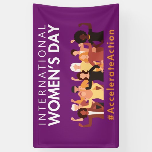 Beschleunigte Aktion Internationaler Frauentag 202 Banner (Vertikal)