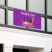 Beschleunigte Aktion Internationaler Frauentag 202 Banner (Äußeres Gebäude)