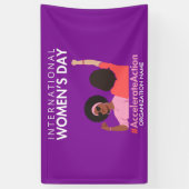 Beschleunigte Aktion Internationaler Frauentag 202 Banner (Vertikal)