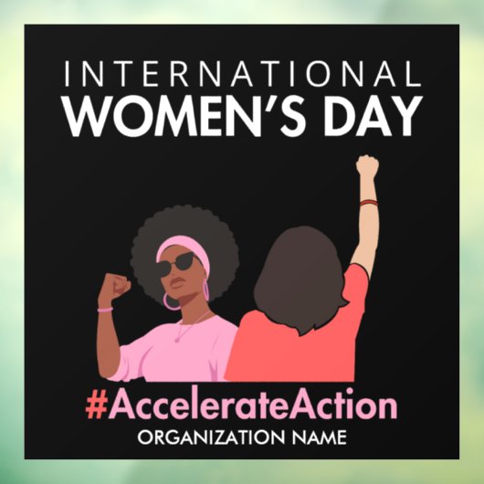 Beschleunigte Aktion Internationaler Frauentag 202 Fensteraufkleber (Blatt 3)