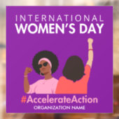 Beschleunigte Aktion Internationaler Frauentag 202 Fensteraufkleber (Blatt 2)