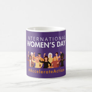 Beschleunigte Aktion Internationaler Frauentag 202 Kaffeetasse