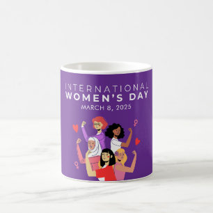 Beschleunigte Aktion Internationaler Frauentag 202 Kaffeetasse