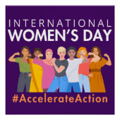 Beschleunigte Aktion Internationaler Frauentag 202 Poster (Vorderseite)