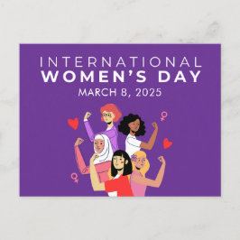 Beschleunigte Aktion Internationaler Frauentag 202 Postkarte