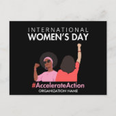 Beschleunigte Aktion Internationaler Frauentag 202 Postkarte (Vorderseite)