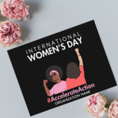Beschleunigte Aktion Internationaler Frauentag 202 Postkarte