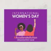 Beschleunigte Aktion Internationaler Frauentag 202 Postkarte (Vorderseite)