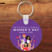 Beschleunigte Aktion Internationaler Frauentag 202 Schlüsselanhänger (Vorderseite)