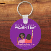 Beschleunigte Aktion Internationaler Frauentag 202 Schlüsselanhänger (Vorderseite)