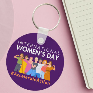Beschleunigte Aktion Internationaler Frauentag 202 Schlüsselanhänger