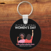 Beschleunigte Aktion Internationaler Frauentag 202 Schlüsselanhänger (Vorderseite)