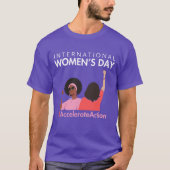Beschleunigte Aktion Internationaler Frauentag 202 T-Shirt (Vorderseite)