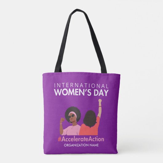 Beschleunigte Aktion Internationaler Frauentag 202 Tasche (Rückseite)